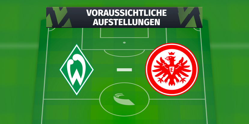 SV Werder Bremen – Eintracht Frankfurt: Die voraussichtlichen Aufstellungen